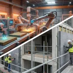 Роботы в производстве и монтаж утеплителя на фасаде