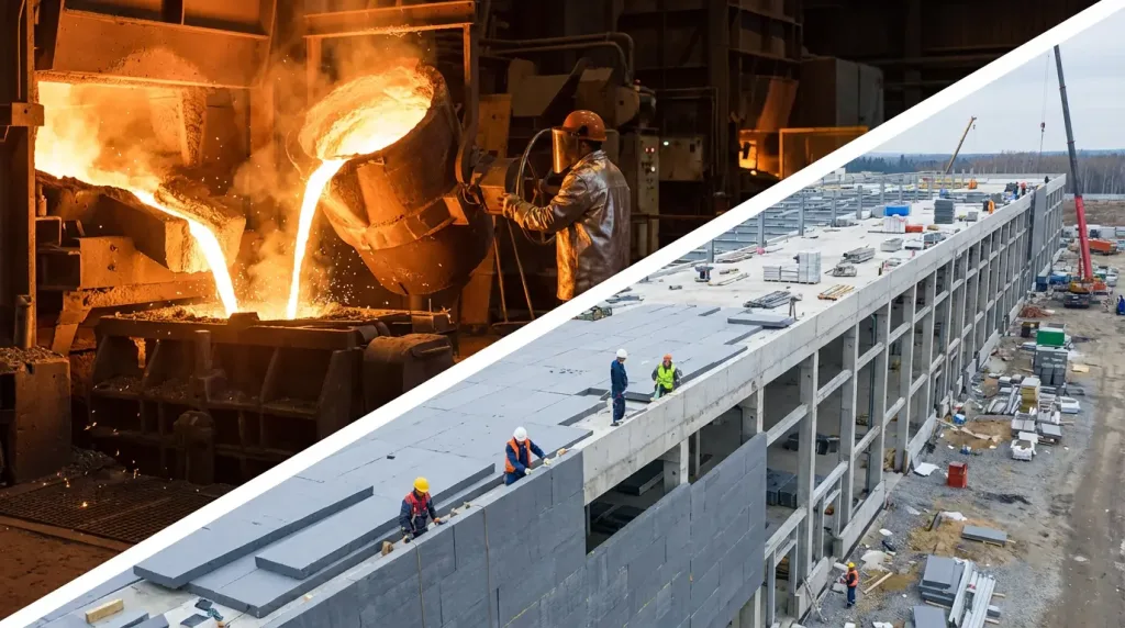 Подача расплава и утепление протяжённых сооружений