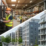 Склады утеплителя и жилой комплекс