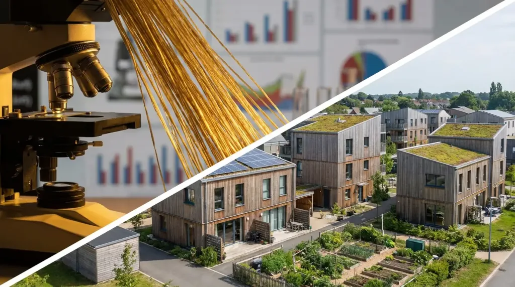 Исследование волокон и энергоэффективные дома